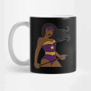 Afro Superhero Woman, Black Pride, African Mug